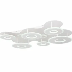 Plafonnier Globo FLAVETTO LED Blanc, 1 lumière, Télécommandes