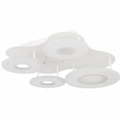 Plafonnier Globo FLAVETTO LED Blanc, 1 lumière, Télécommandes