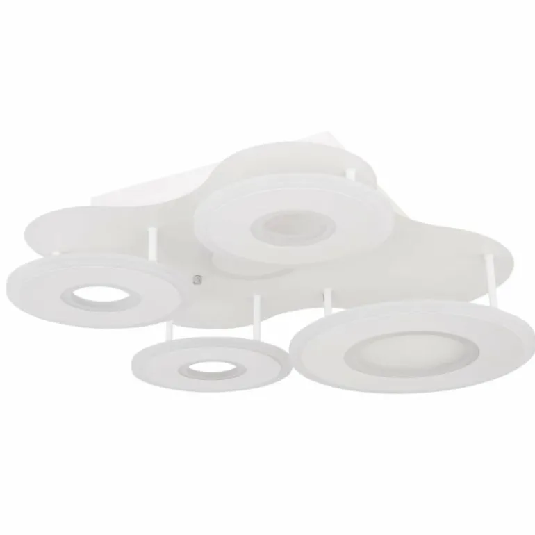 Plafonnier Globo FLAVETTO LED Blanc, 1 lumière, Télécommandes
