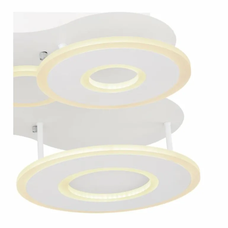 Plafonnier Globo FLAVETTO LED Blanc, 1 lumière, Télécommandes