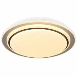 Plafonnier Globo FOPPA LED Blanc, 2 lumières, Télécommandes, Changeur de couleurs