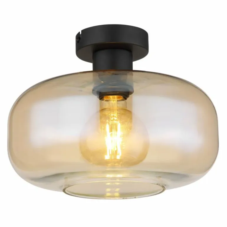 Plafonnier Globo GIUSEPPE Noir, 1 lumière