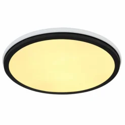 Plafonnier Globo JAXXI LED Noir, 2 lumières, Télécommandes, Changeur de couleurs
