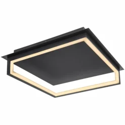 Plafonnier Globo KERASIA LED Noir, 1 lumière