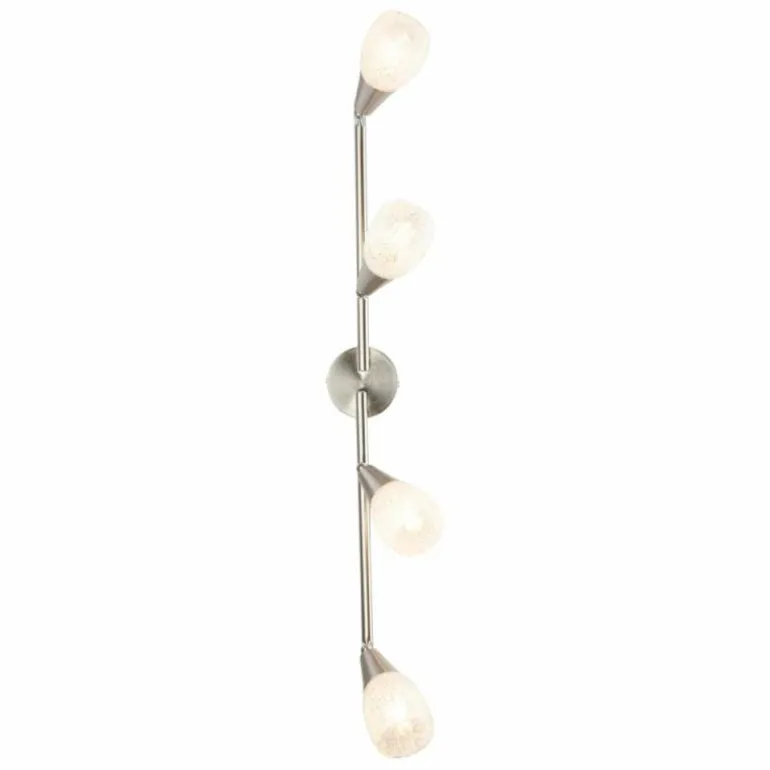 Plafonnier Globo KRISTALL Nickel mat, 4 lumières