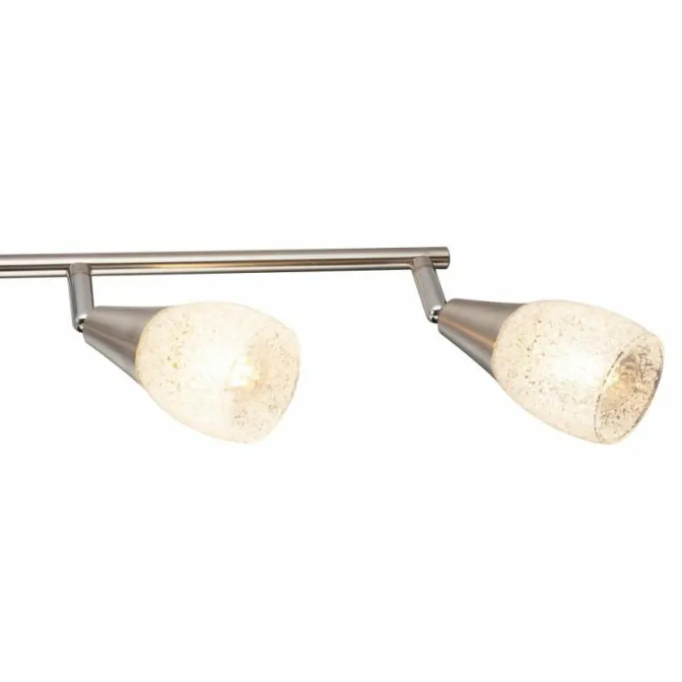Plafonnier Globo KRISTALL Nickel mat, 4 lumières