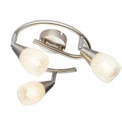 Plafonnier Globo KRISTALL Nickel mat, 3 lumières