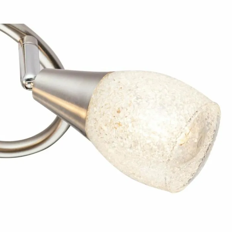 Plafonnier Globo KRISTALL Nickel mat, 3 lumières