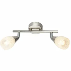 Plafonnier Globo KRISTALL Nickel mat, 2 lumières