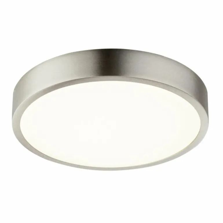 Plafonnier Globo KRULL LED Nickel mat, 1 lumière