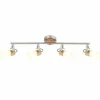 Plafonnier Globo LED Nickel mat, 4 lumières