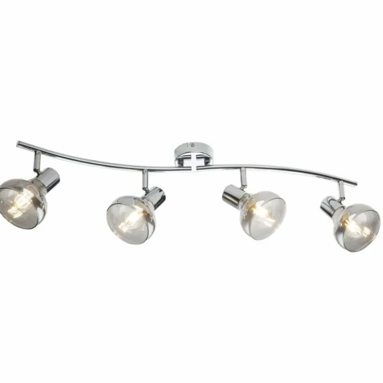 Plafonnier Globo LOTHAR Gris, 4 lumières