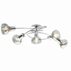 Plafonnier Globo LOTHAR Gris, 5 lumières