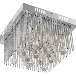Plafonnier Globo MARABOU Chrome, 5 lumières