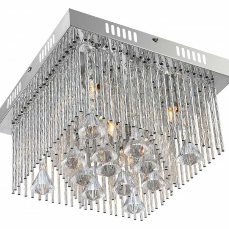 Plafonnier Globo MARABOU Chrome, 5 lumières