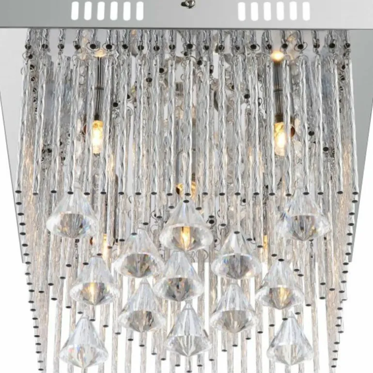 Plafonnier Globo MARABOU Chrome, 5 lumières