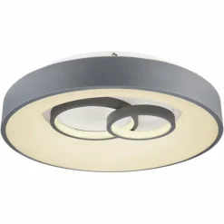 Plafonnier Globo MAVY LED Gris, 1 lumière