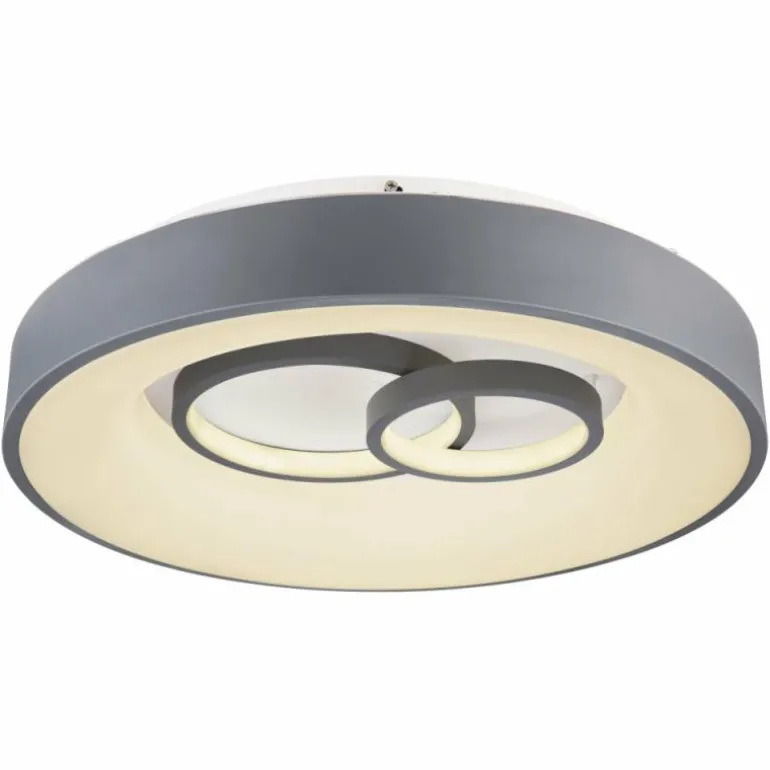 Plafonnier Globo MAVY LED Gris, 1 lumière