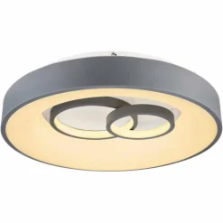 Plafonnier Globo MAVY LED Gris, 1 lumière