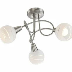Plafonnier Globo Nickel mat, 3 lumières