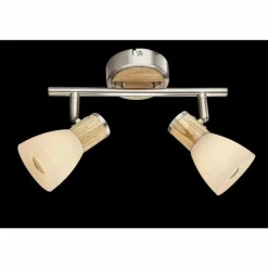 Plafonnier Globo Nickel mat, 2 lumières
