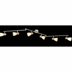 Plafonnier Globo Nickel mat, 6 lumières