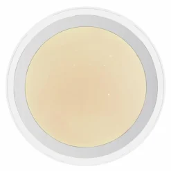 Plafonnier Globo NICOLE II Transparent, Blanc, 1 lumière, Changeur de couleurs