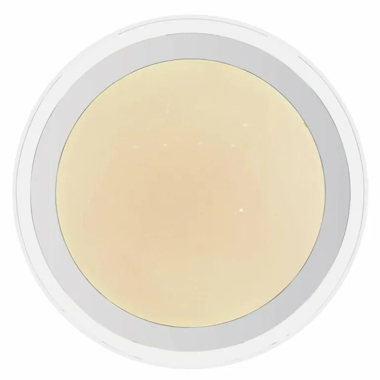 Plafonnier Globo NICOLE II Transparent, Blanc, 1 lumière, Changeur de couleurs