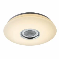 Plafonnier Globo Nicole LED Blanc, 2 lumières, Télécommandes, Changeur de couleurs