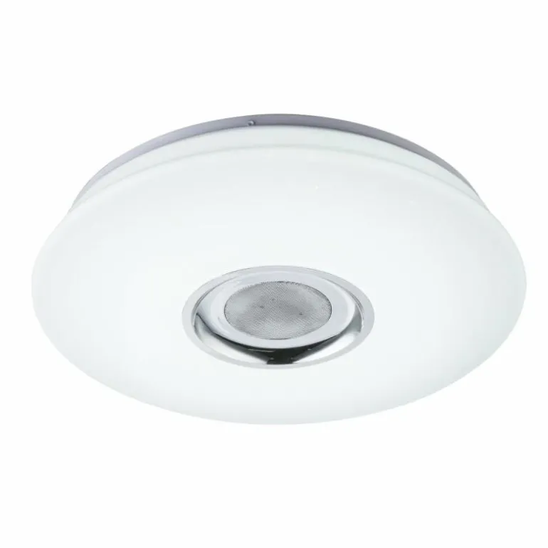 Plafonnier Globo Nicole LED Blanc, 2 lumières, Télécommandes, Changeur de couleurs