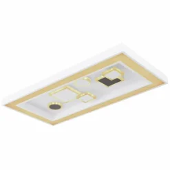 Plafonnier Globo RABEA LED Blanc, 1 lumière, Télécommandes
