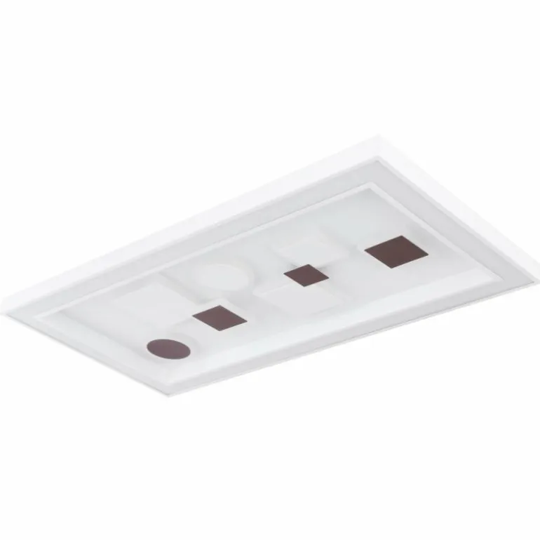 Plafonnier Globo RABEA LED Blanc, 1 lumière, Télécommandes