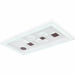 Plafonnier Globo RABEA LED Blanc, 1 lumière, Télécommandes