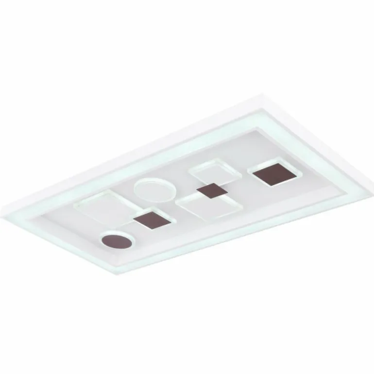 Plafonnier Globo RABEA LED Blanc, 1 lumière, Télécommandes