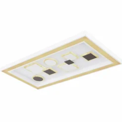 Plafonnier Globo RABEA LED Blanc, 1 lumière, Télécommandes