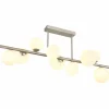 Plafonnier Globo RIHA LED Nickel mat, 9 lumières