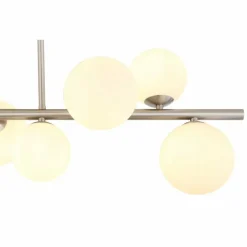 Plafonnier Globo RIHA LED Nickel mat, 9 lumières