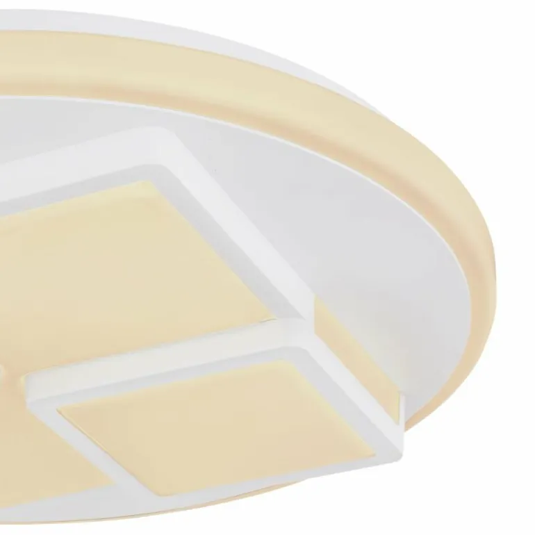 Plafonnier Globo RODERICK LED Blanc, 1 lumière, Télécommandes