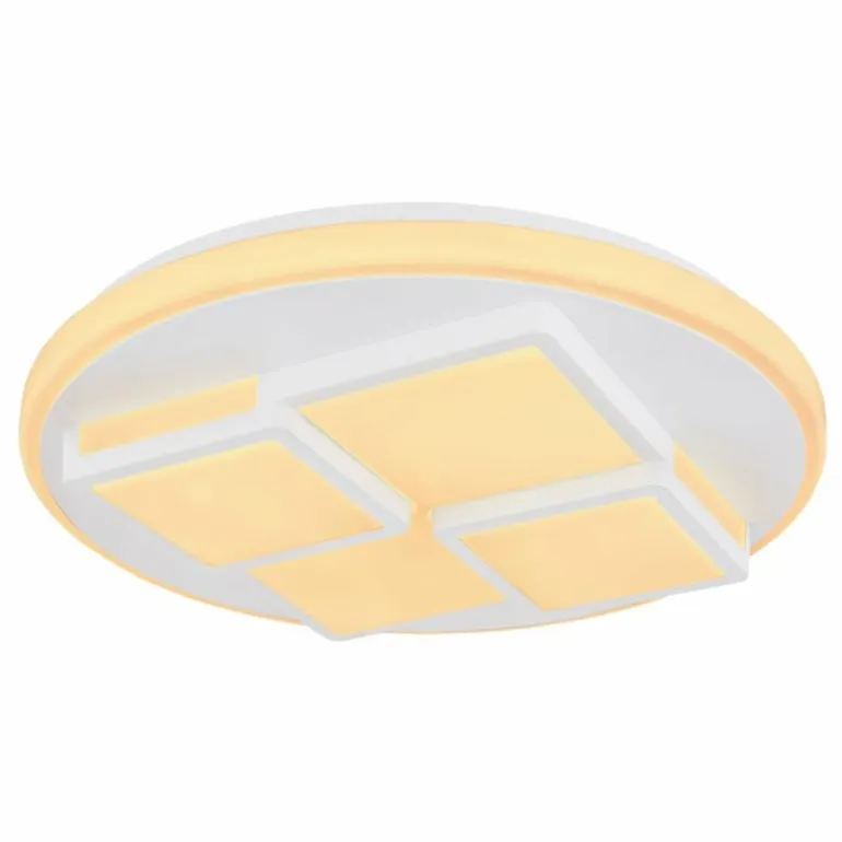 Plafonnier Globo RODERICK LED Blanc, 1 lumière, Télécommandes