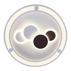 Plafonnier Globo SOLA LED Blanc, 1 lumière, Télécommandes