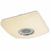 Plafonnier Globo SQUARE LED Blanc, 1 lumière, Télécommandes, Changeur de couleurs