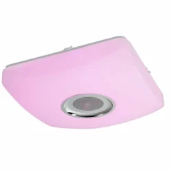 Plafonnier Globo SQUARE LED Blanc, 1 lumière, Télécommandes, Changeur de couleurs