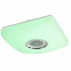 Plafonnier Globo SQUARE LED Blanc, 1 lumière, Télécommandes, Changeur de couleurs