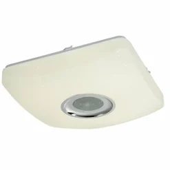 Plafonnier Globo SQUARE LED Blanc, 1 lumière, Télécommandes, Changeur de couleurs