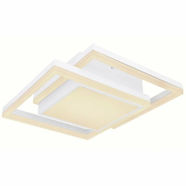 Plafonnier Globo SQUARES LED Blanc, 1 lumière