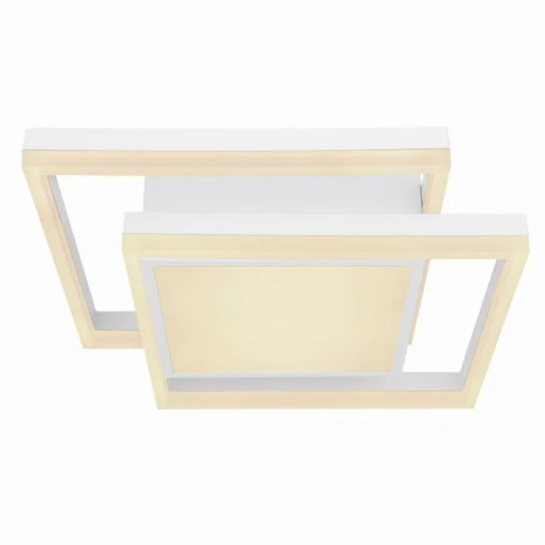Plafonnier Globo SQUARES LED Blanc, 1 lumière