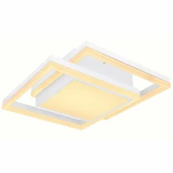 Plafonnier Globo SQUARES LED Blanc, 1 lumière