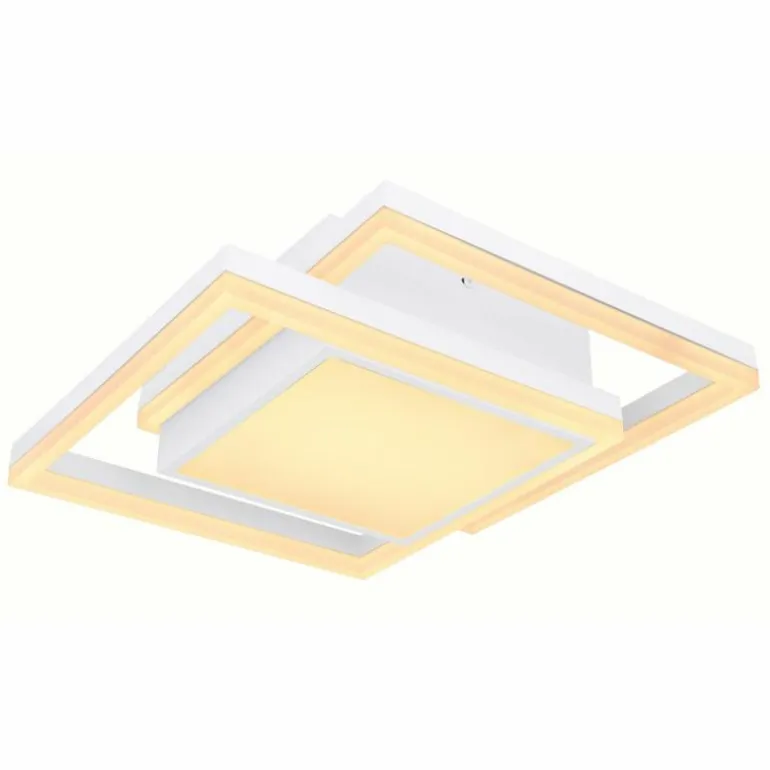 Plafonnier Globo SQUARES LED Blanc, 1 lumière