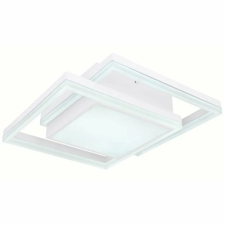 Plafonnier Globo SQUARES LED Blanc, 1 lumière