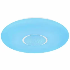 Plafonnier Globo SULLY LED Blanc, 1 lumière, Télécommandes, Changeur de couleurs